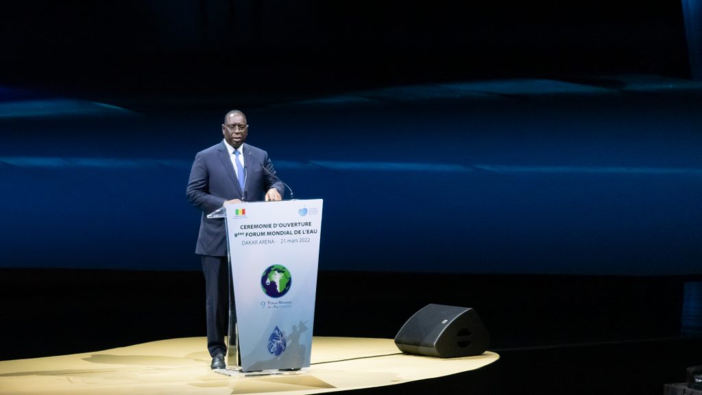 Präsident Sall eröffnet das Weltwasserforum