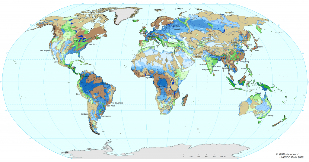 Grundwasservorkommen weltweit